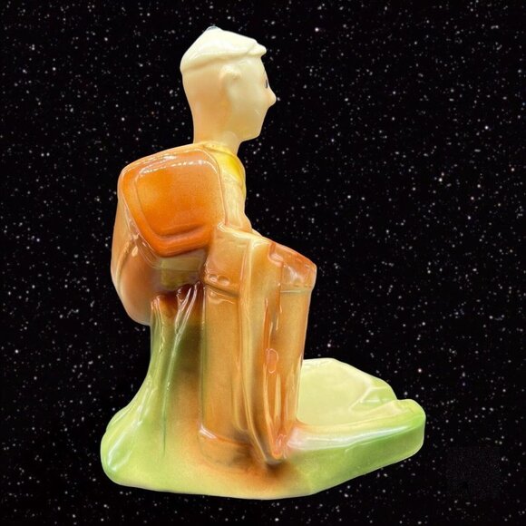 Golf Caddy Holder Caddie Laddie Jerks Socks Cincinnati Pottery Ashtray Vintage - Picture 3 of 10